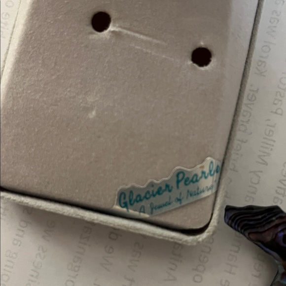 Abalone Shell Animal Brooch 1 3/4”long and 1 1/4” tall - Picture 2 of 2